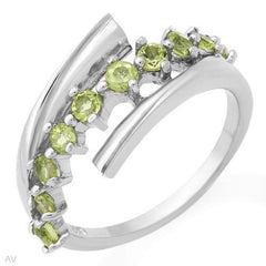 Sterling Silver Contemporary Peridot Ring