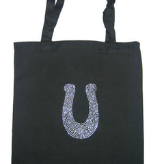 Horseshoe Black and Silver Totes